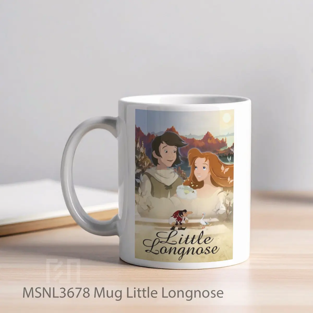 Mug Little Longnose Gelas Keramik Tema Film MSNL3678 - Tampak Kiri