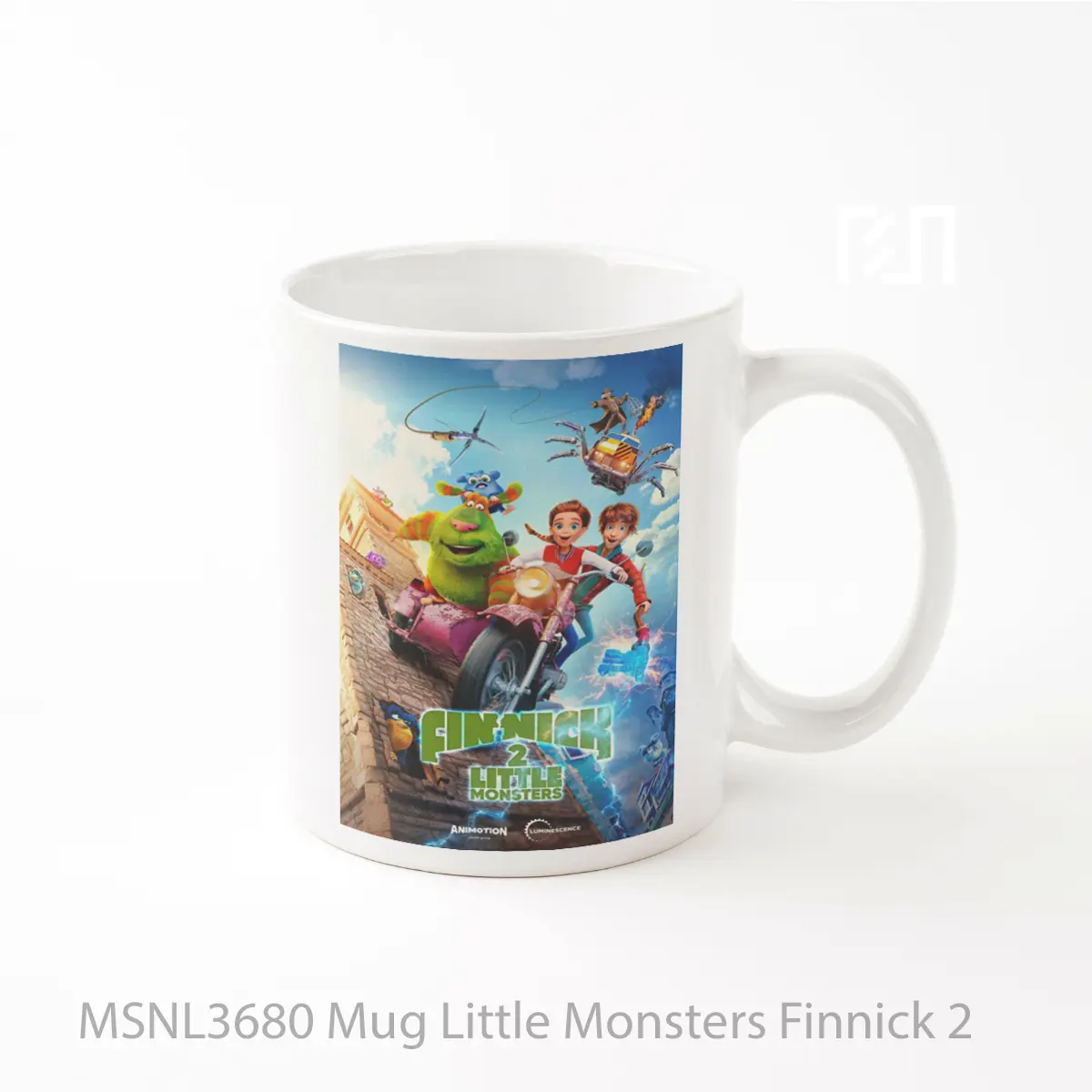 Mug Little Monsters Finnick 2 Gelas Keramik Tema Film MSNL3680