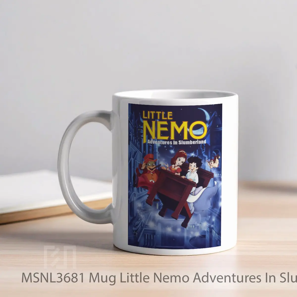 Mug Little Nemo Adventures In Slumberland Gelas Keramik Tema Film MSNL3681 - Tampak Kiri