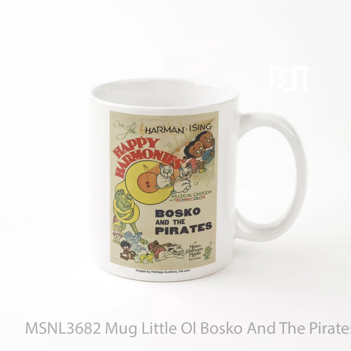Mug Little Ol Bosko And The Pirates Gelas Keramik Tema Film MSNL3682
