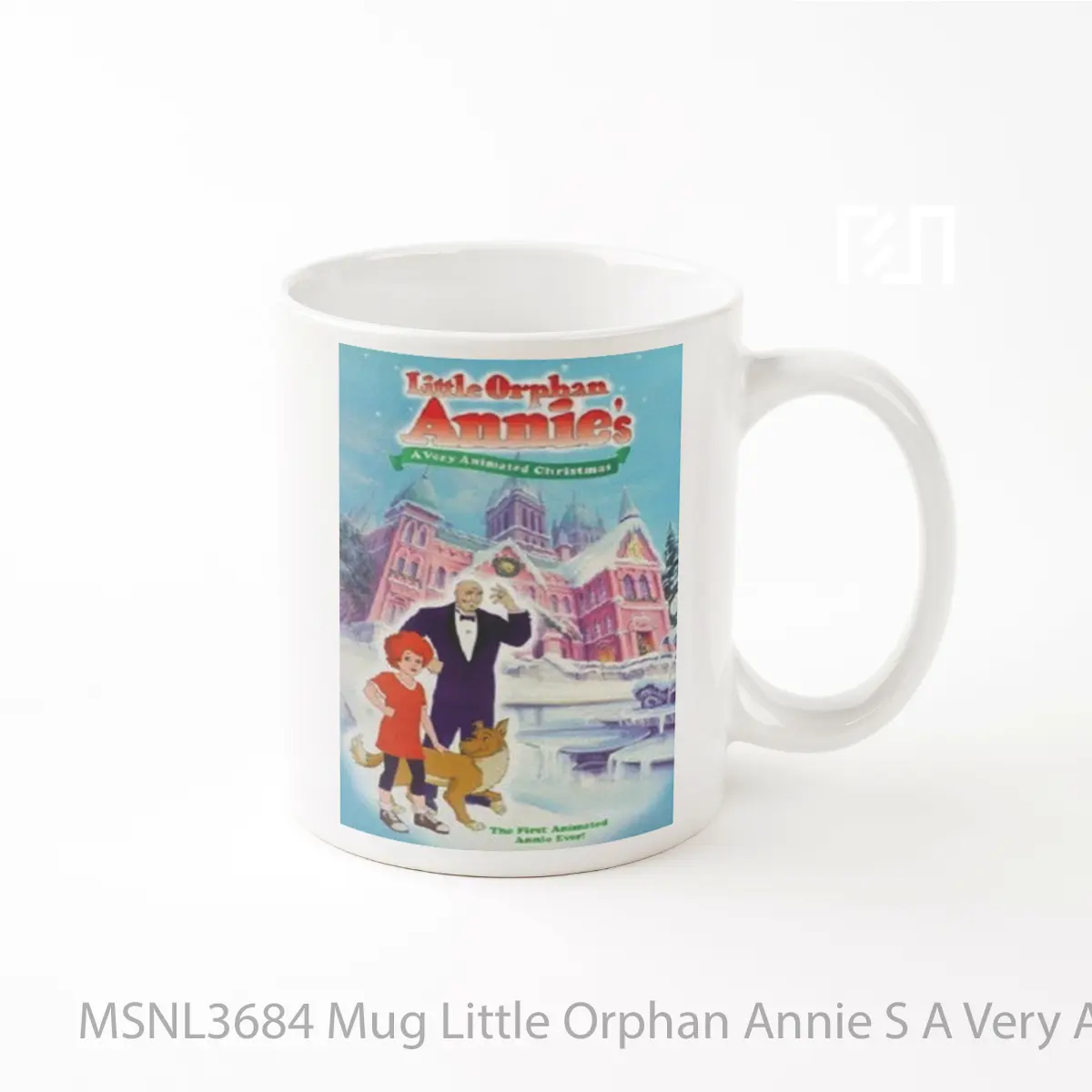 Mug Little Orphan Annie S A Very Animated Christmas Gelas Keramik Tema Film MSNL3684