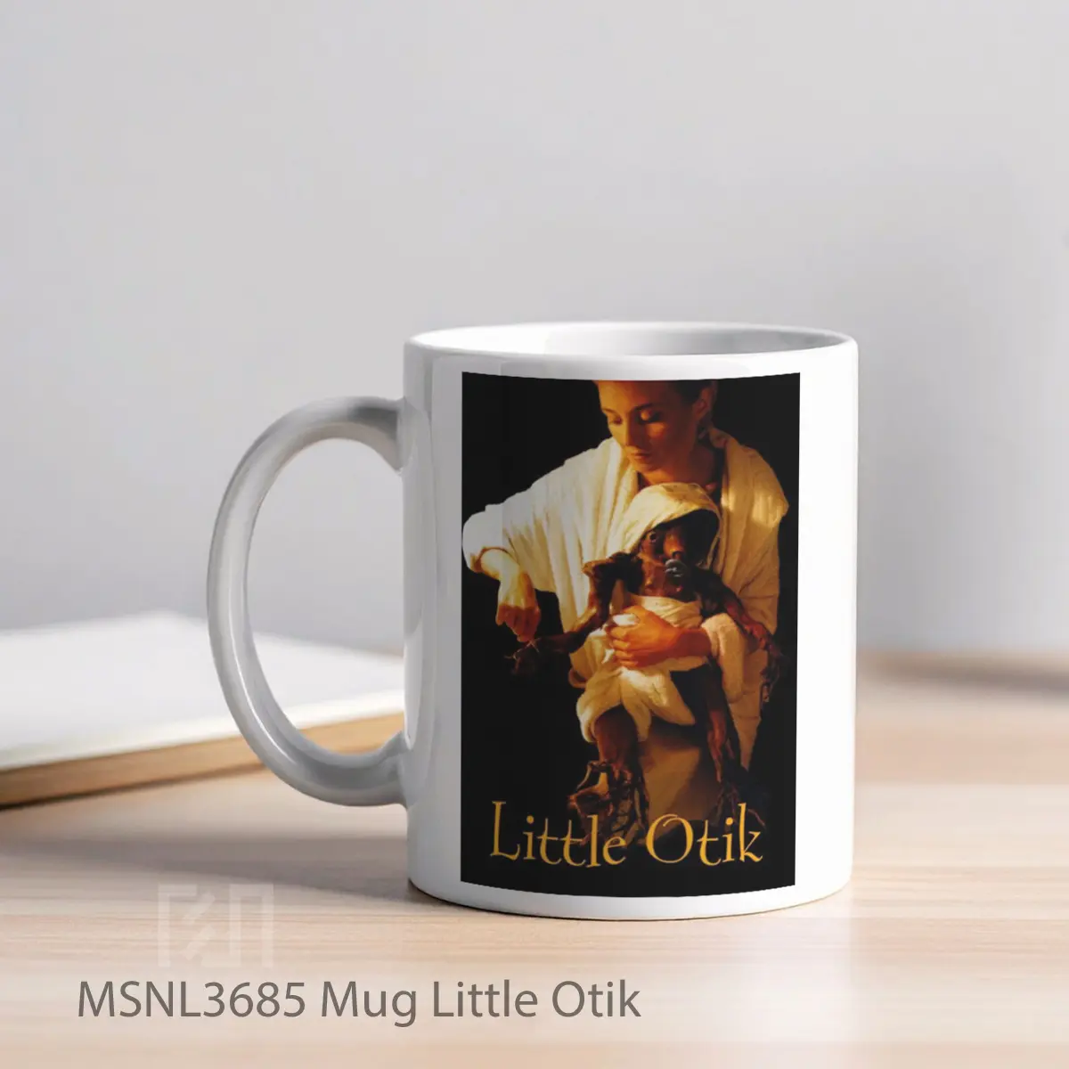 Mug Little Otik Gelas Keramik Tema Film MSNL3685 - Tampak Kiri