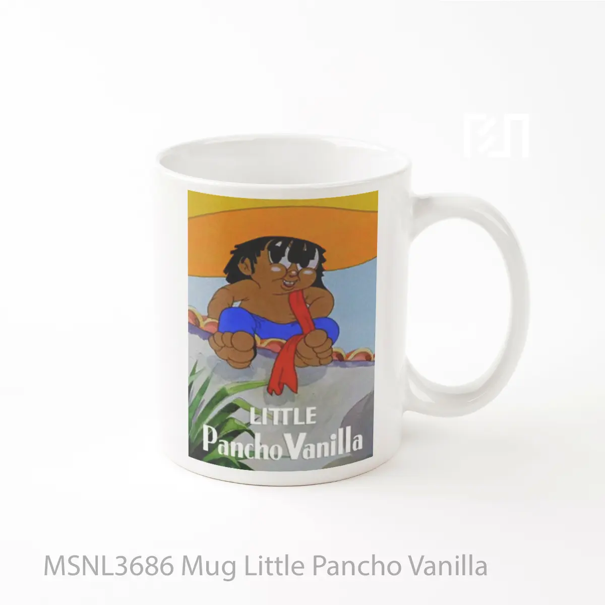 Mug Little Pancho Vanilla Gelas Keramik Tema Film MSNL3686