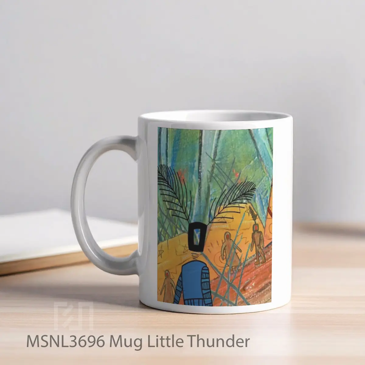 Mug Little Thunder Gelas Keramik Tema Film MSNL3696 - Tampak Kiri