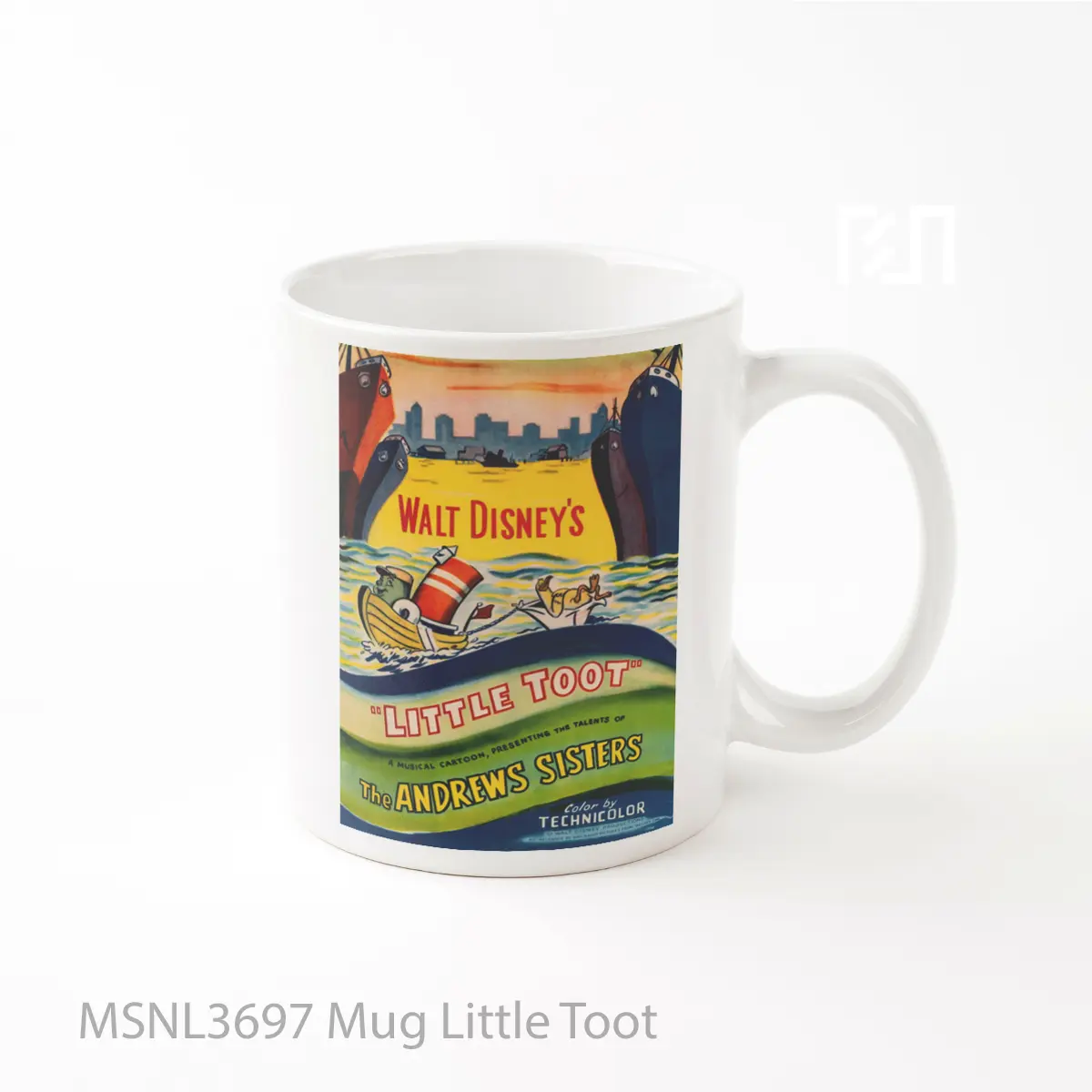 Mug Little Toot Gelas Keramik Tema Film MSNL3697