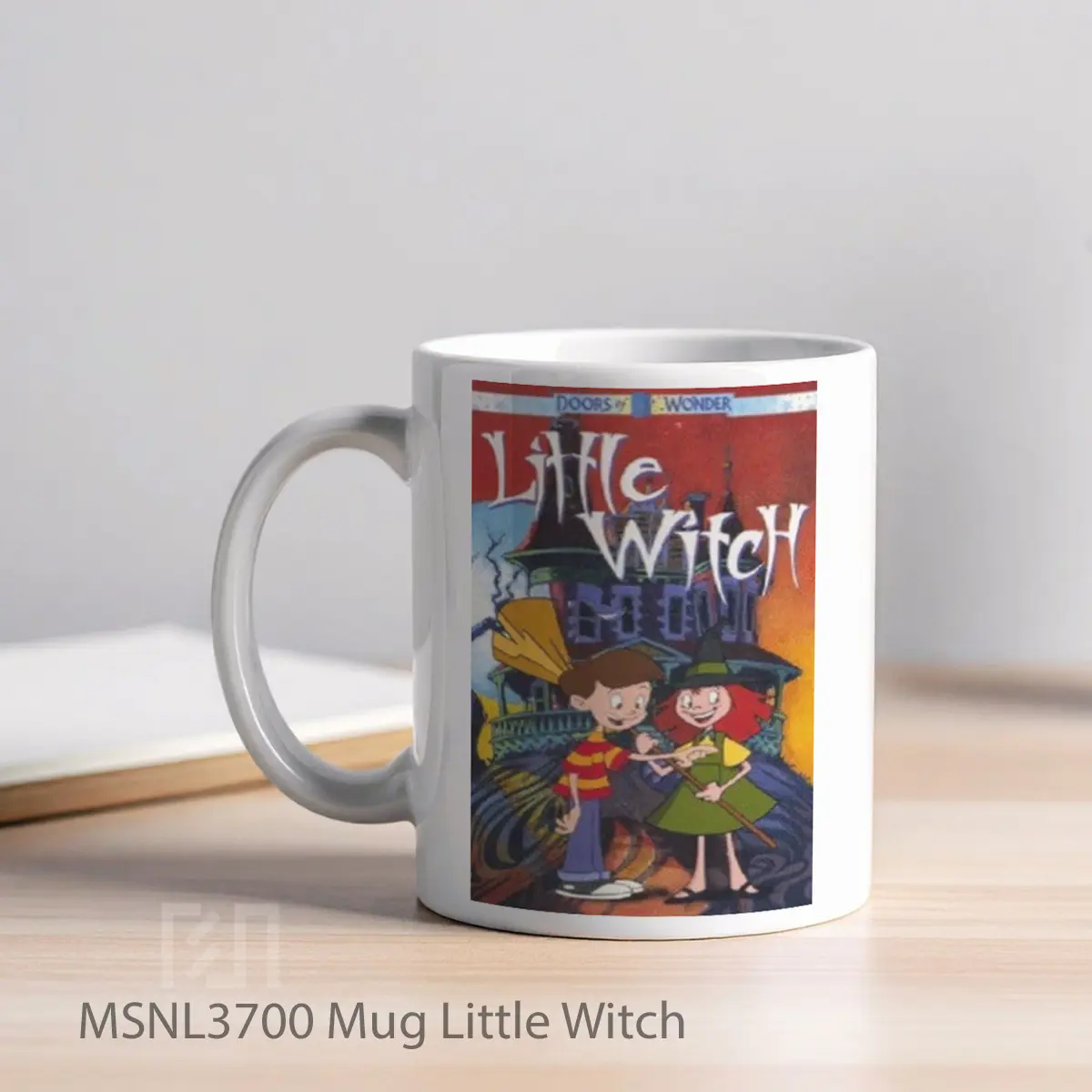 Mug Little Witch Gelas Keramik Tema Film MSNL3700 - Tampak Kiri