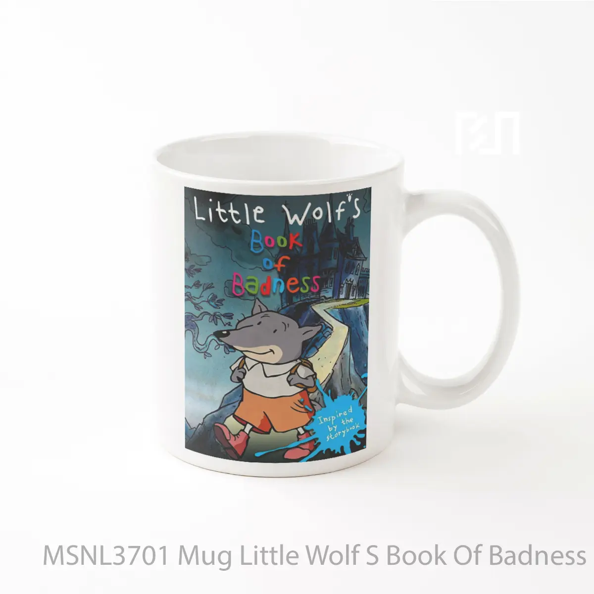 Mug Little Wolf S Book Of Badness Gelas Keramik Tema Film MSNL3701