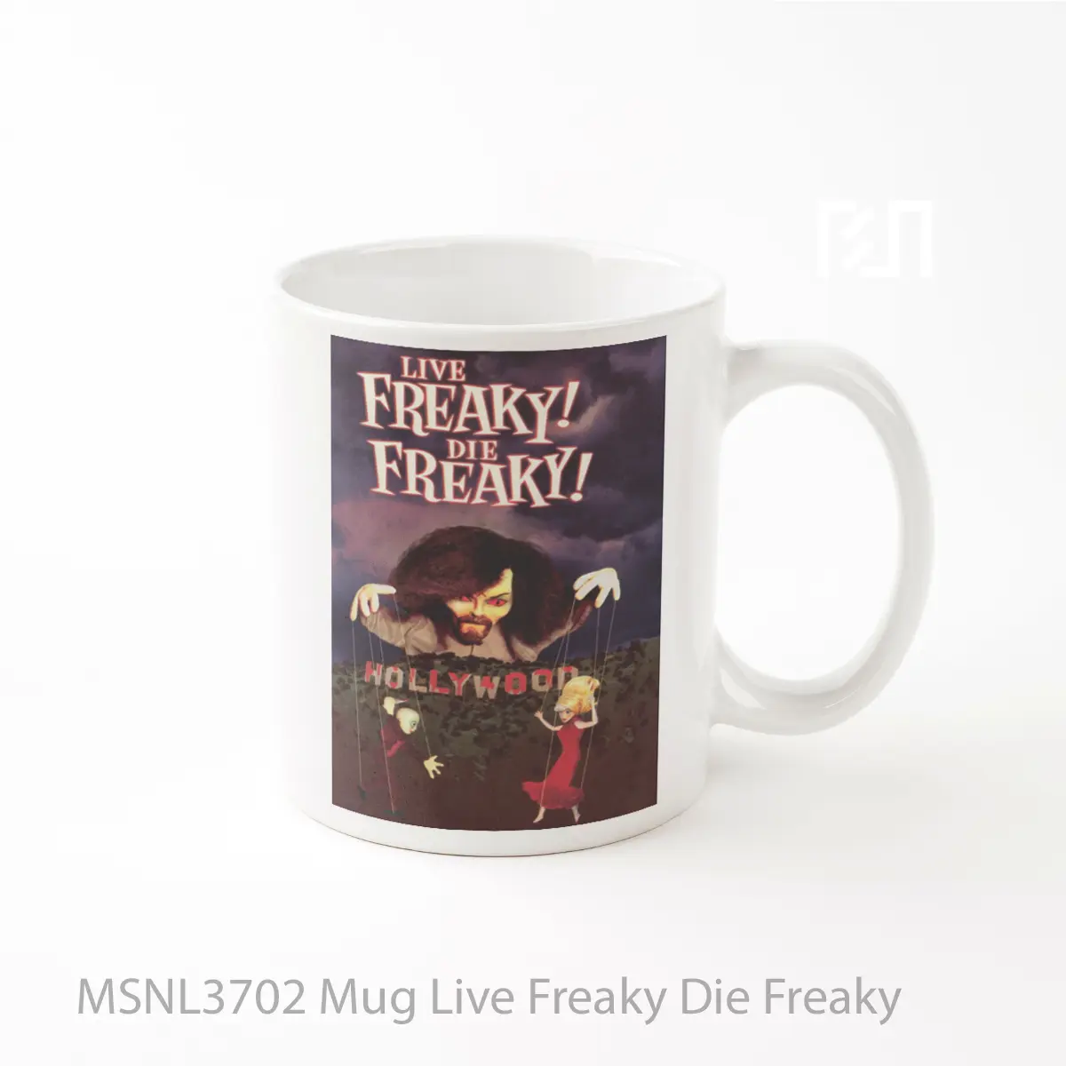 Mug Live Freaky Die Freaky Gelas Keramik Tema Film MSNL3702