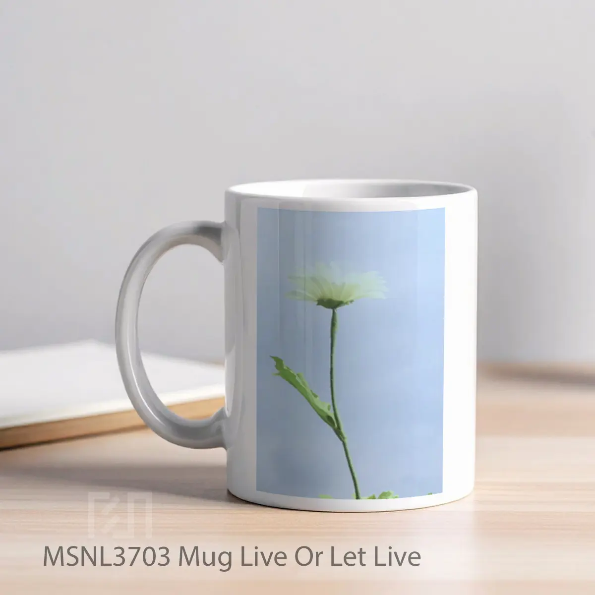 Mug Live Or Let Live Gelas Keramik Tema Film MSNL3703 - Tampak Kiri