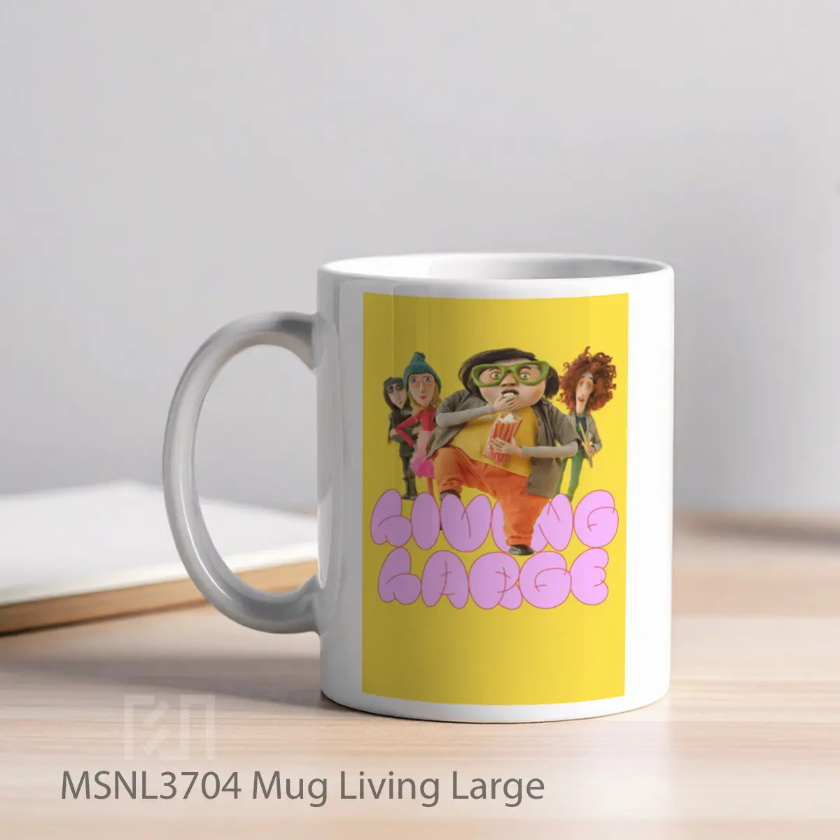 Mug Living Large Gelas Keramik Tema Film MSNL3704 - Tampak Kiri