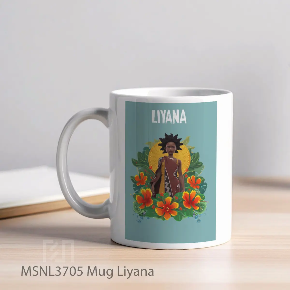 Mug Liyana Gelas Keramik Tema Film MSNL3705 - Tampak Kiri