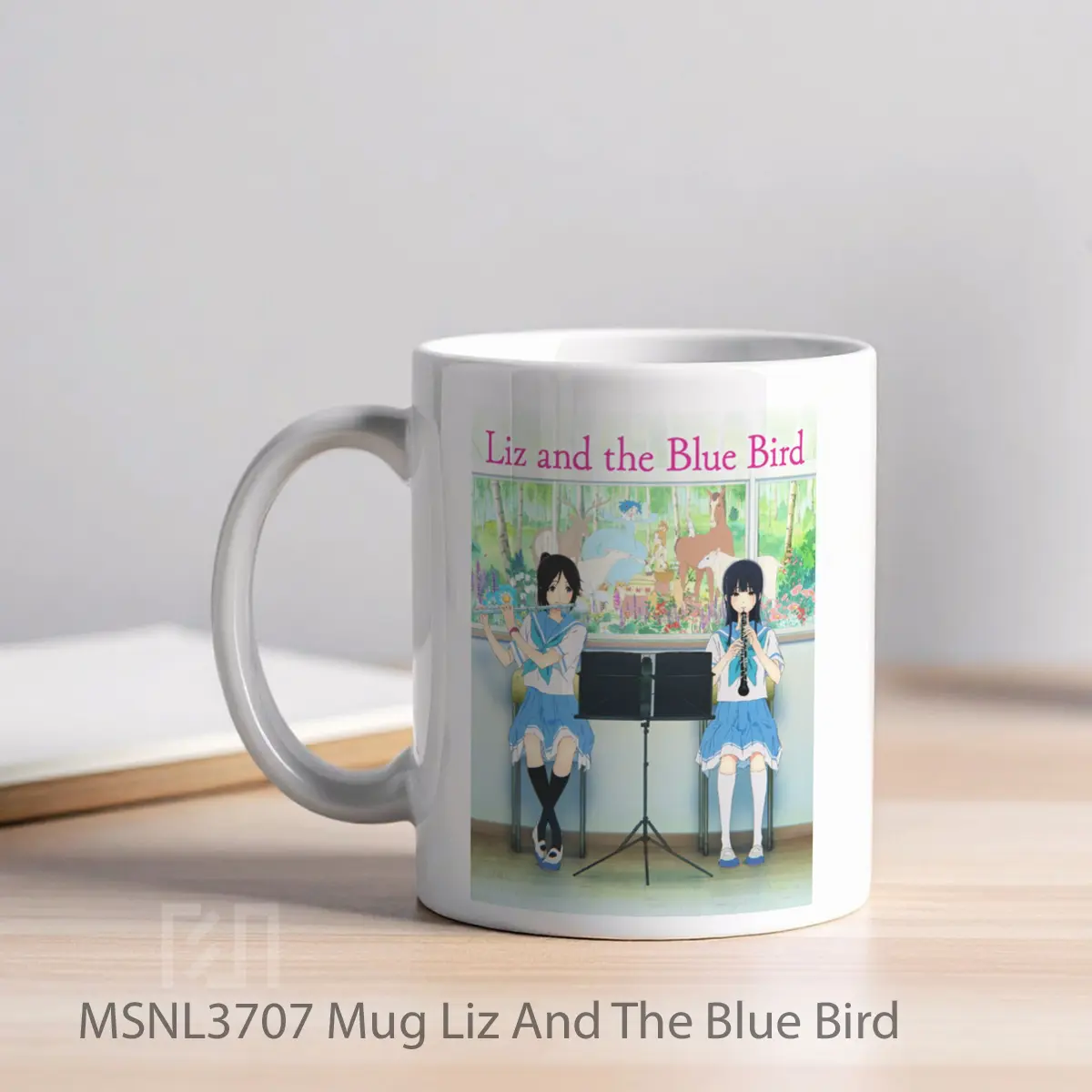 Mug Liz And The Blue Bird Gelas Keramik Tema Film MSNL3707 - Tampak Kiri