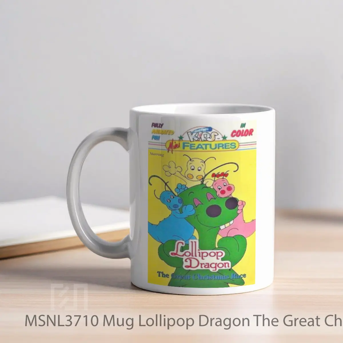 Mug Lollipop Dragon The Great Christmas Race Gelas Keramik Tema Film MSNL3710 - Tampak Kiri