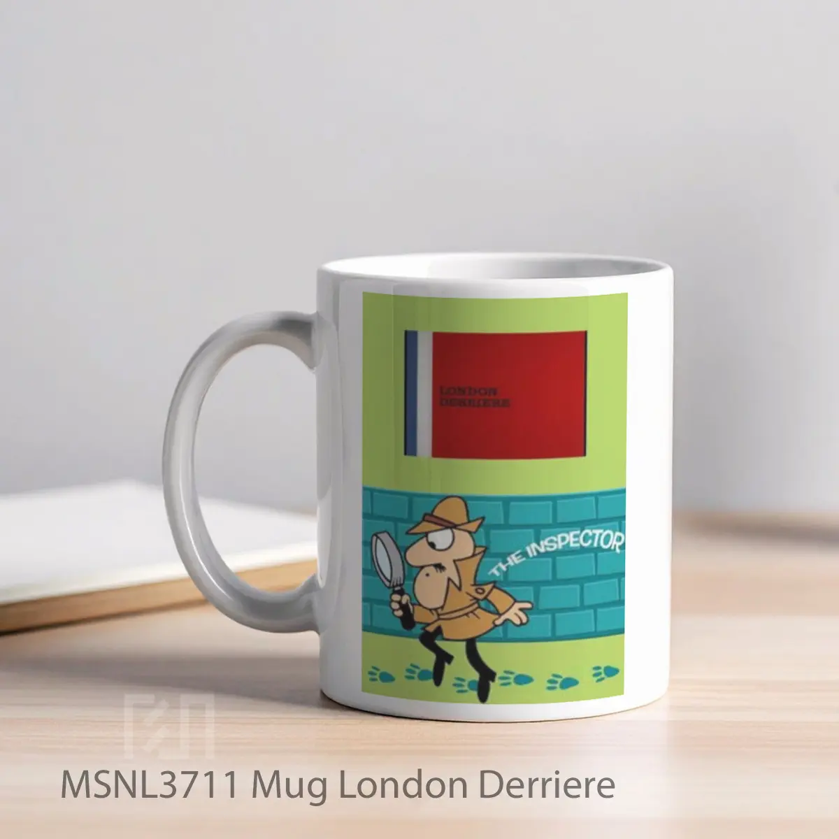 Mug London Derriere Gelas Keramik Tema Film MSNL3711 - Tampak Kiri