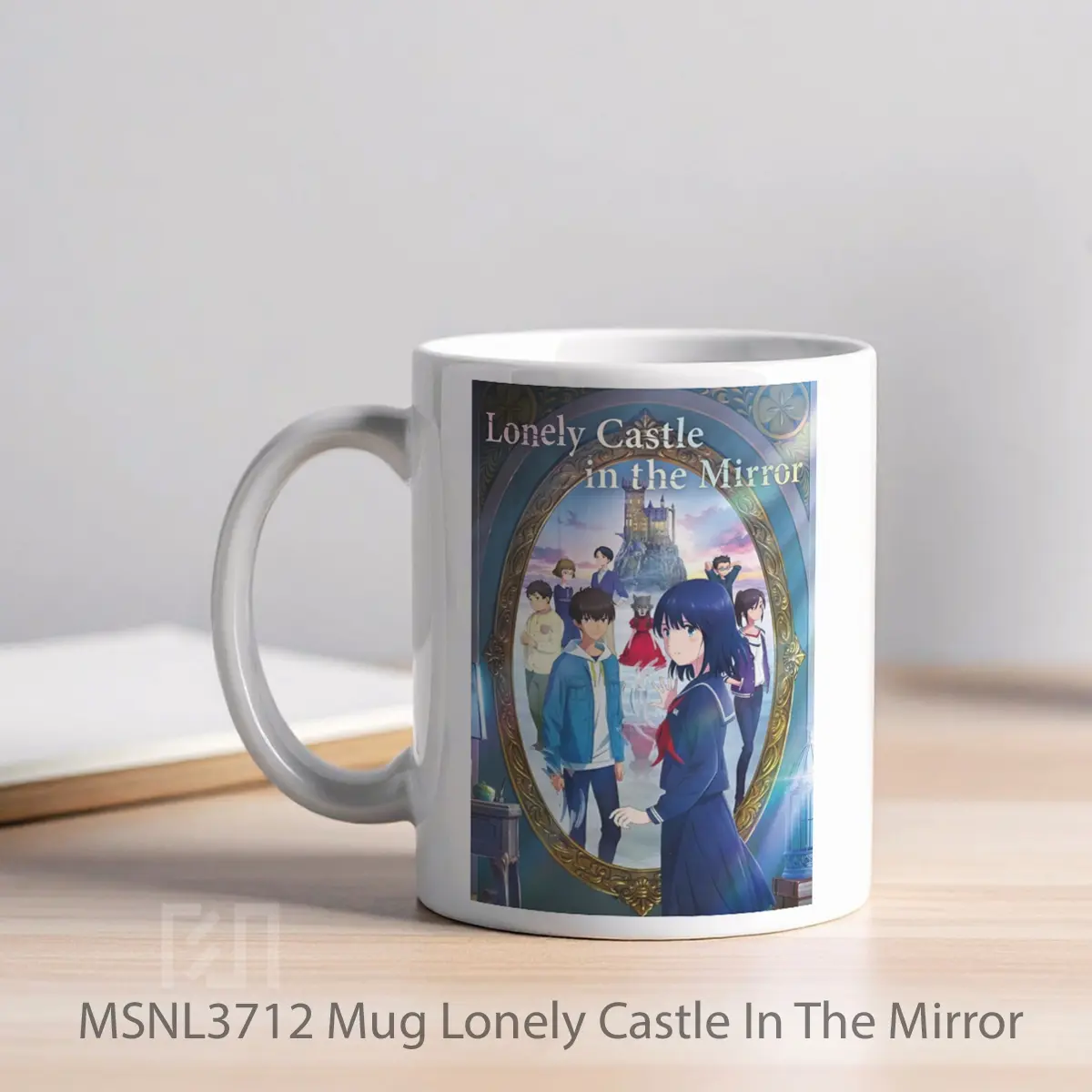 Mug Lonely Castle In The Mirror Gelas Keramik Tema Film MSNL3712 - Tampak Kiri