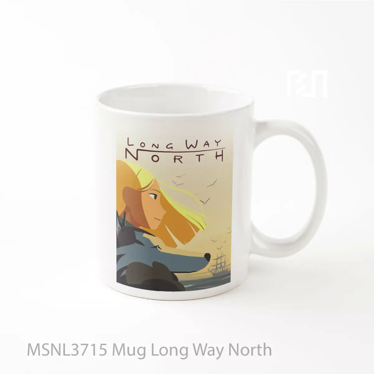 Mug Long Way North Gelas Keramik Tema Film MSNL3715