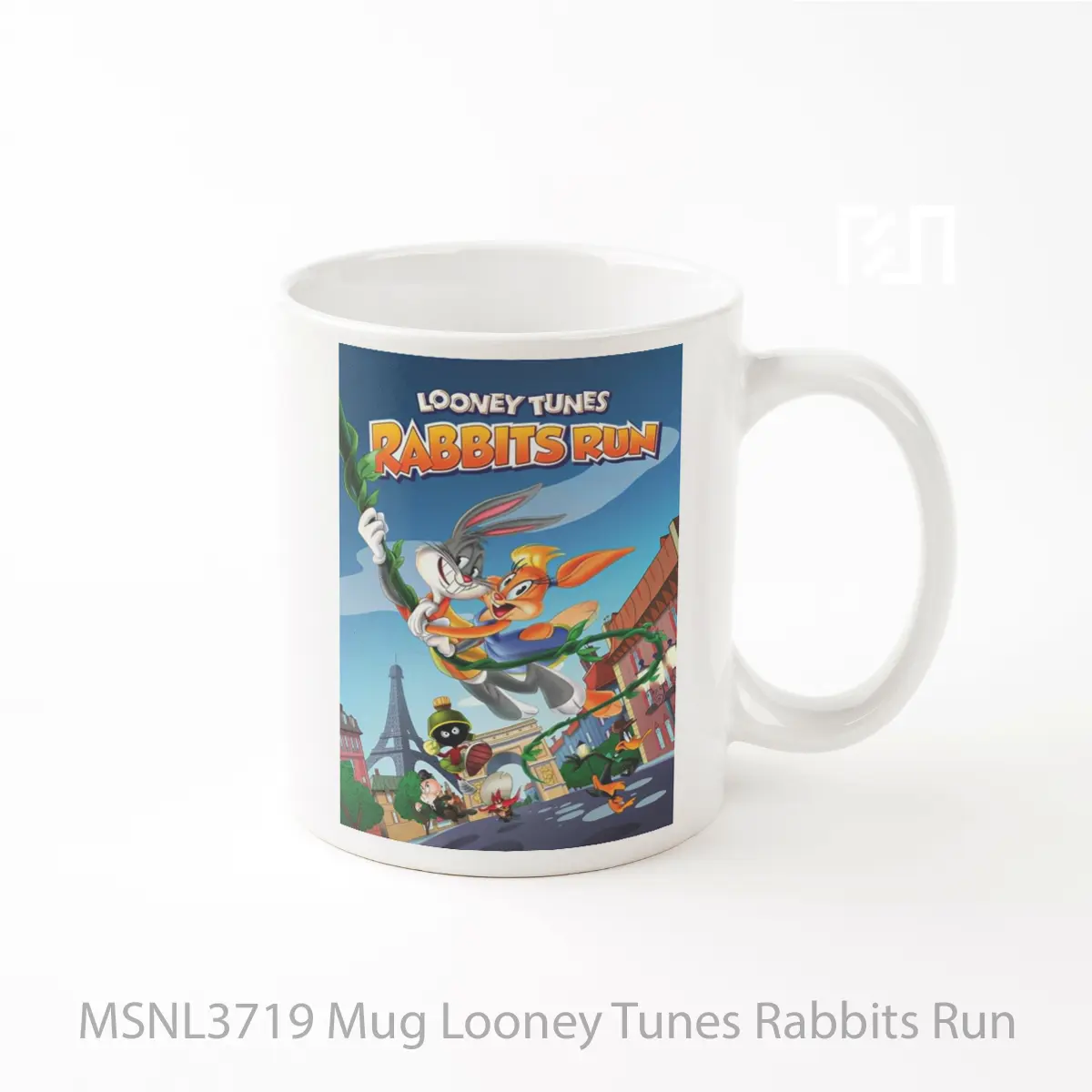 Mug Looney Tunes Rabbits Run Gelas Keramik Tema Film MSNL3719