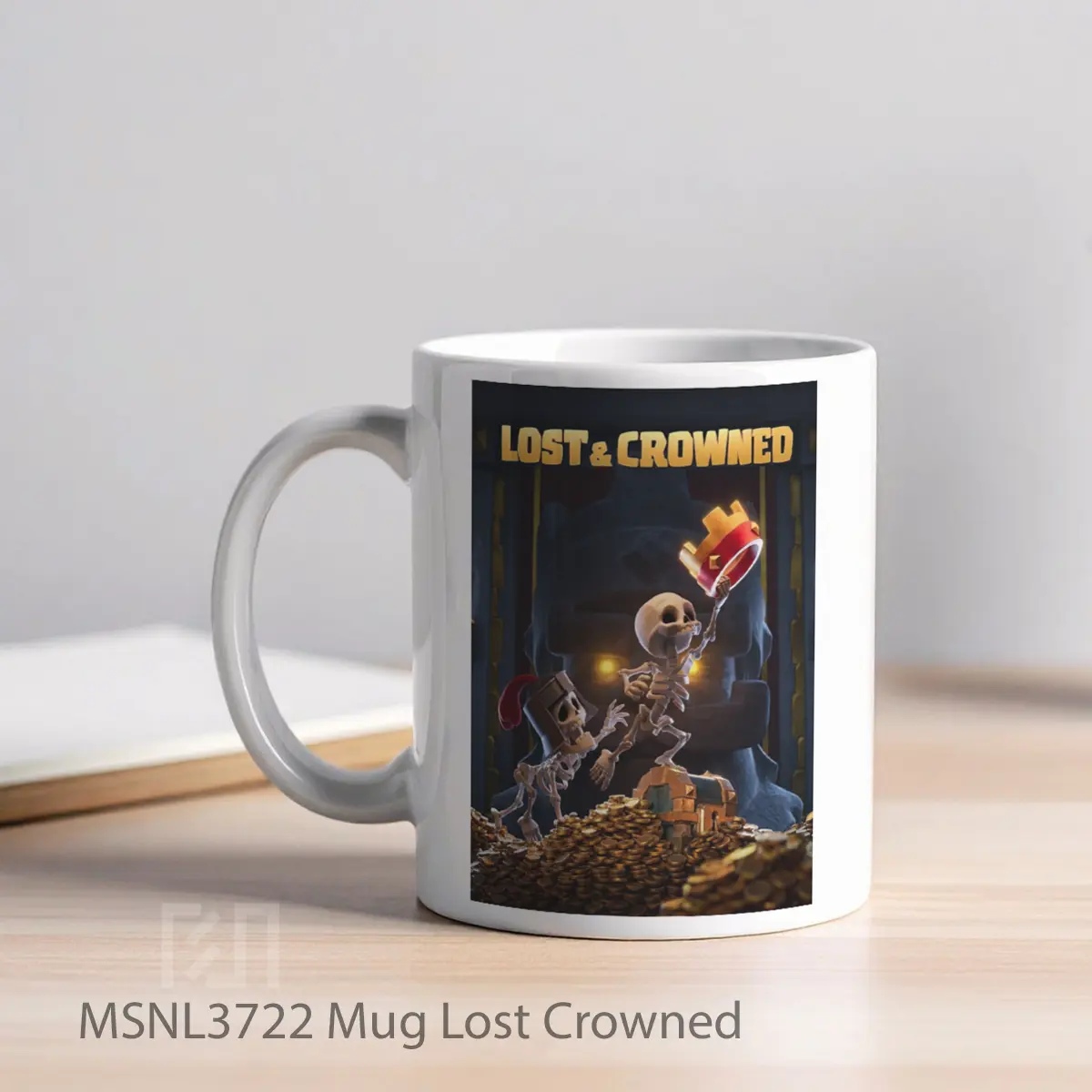 Mug Lost Crowned Gelas Keramik Tema Film MSNL3722 - Tampak Kiri