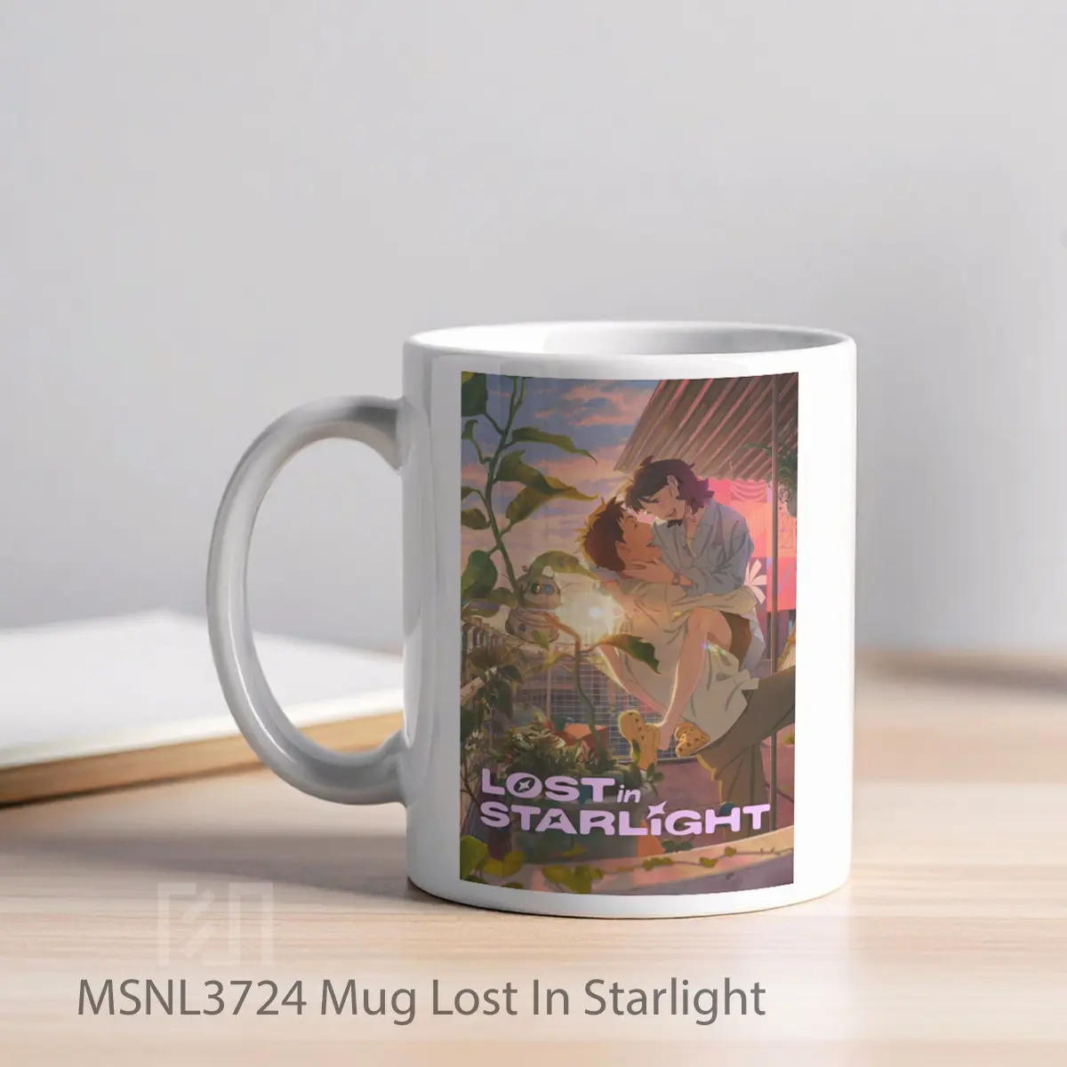 Mug Lost In Starlight Gelas Keramik Tema Film MSNL3724 - Tampak Kiri