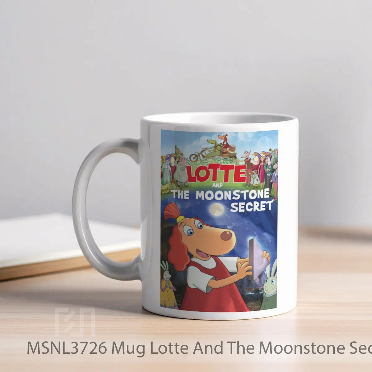 Mug Lotte And The Moonstone Secret Gelas Keramik Tema Film MSNL3726 - Tampak Kiri