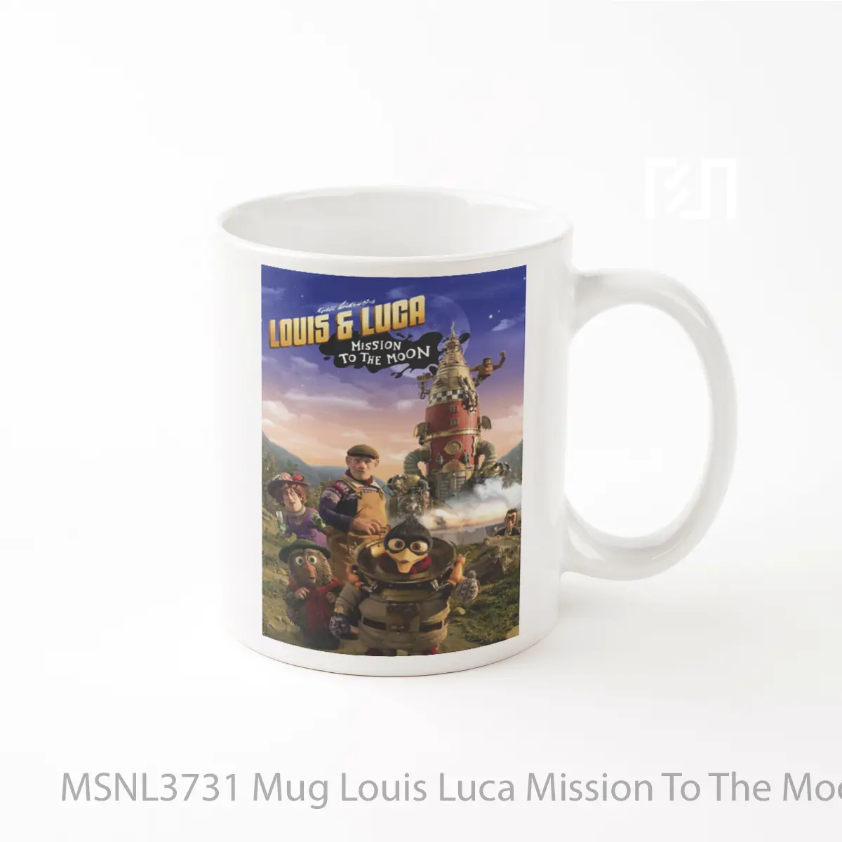 Mug Louis Luca Mission To The Moon Gelas Keramik Tema Film MSNL3731