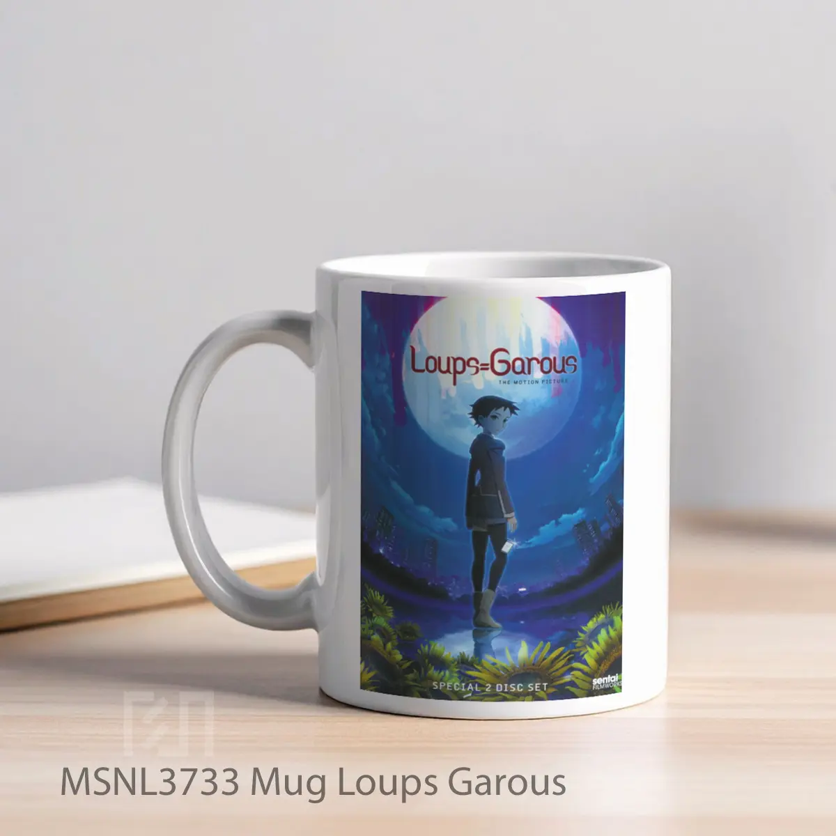 Mug Loups Garous Gelas Keramik Tema Film MSNL3733 - Tampak Kiri