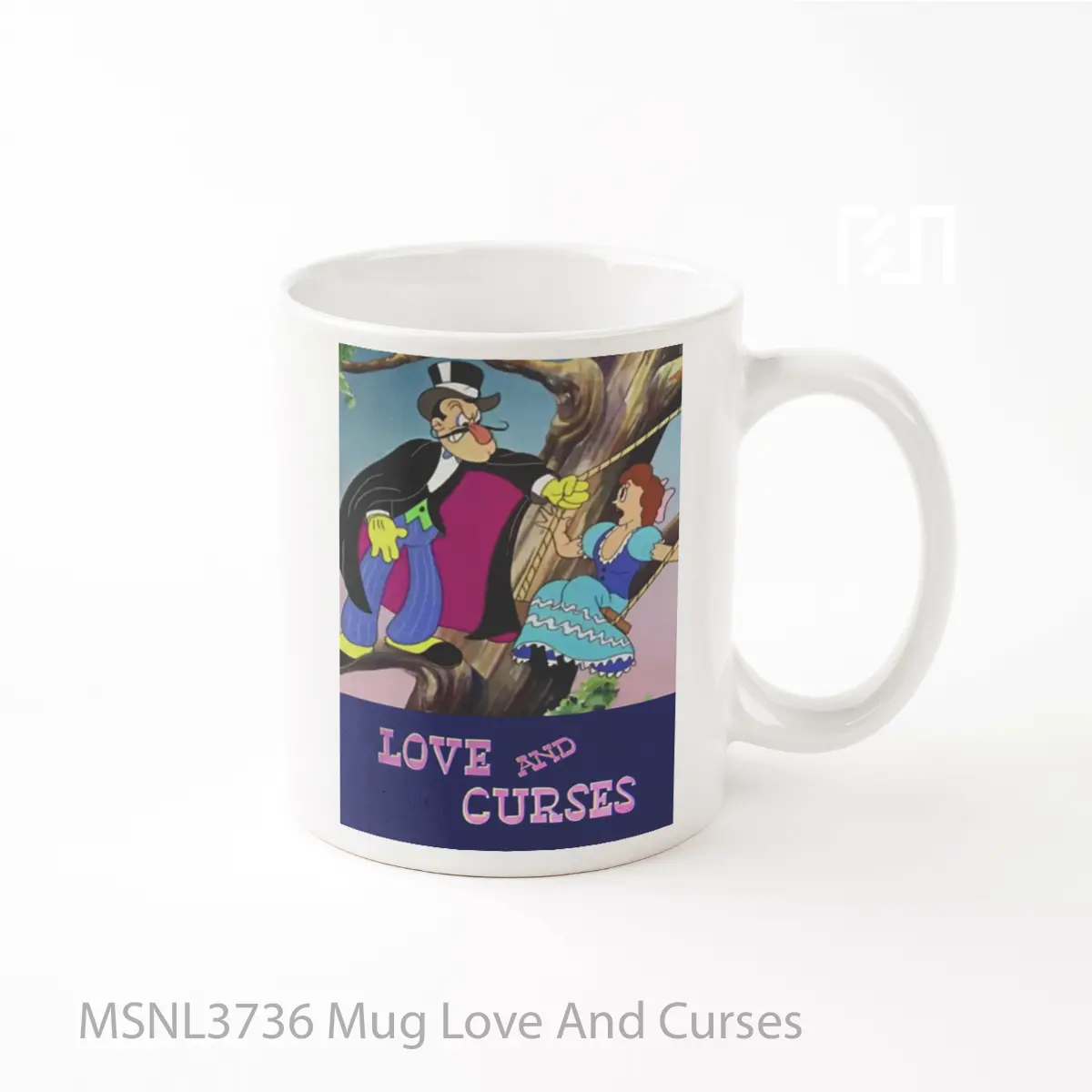 Mug Love And Curses Gelas Keramik Tema Film MSNL3736
