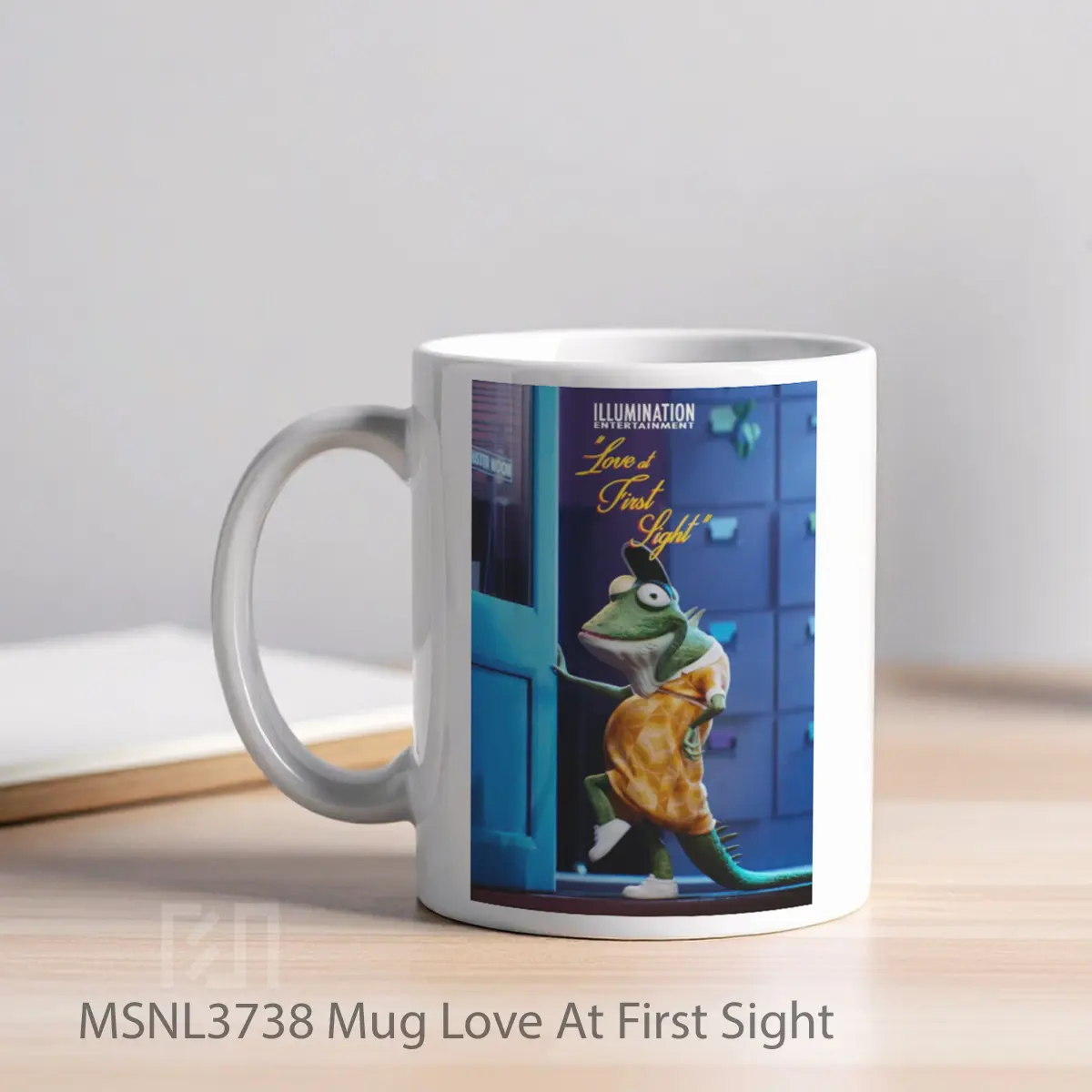 Mug Love At First Sight Gelas Keramik Tema Film MSNL3738 - Tampak Kiri