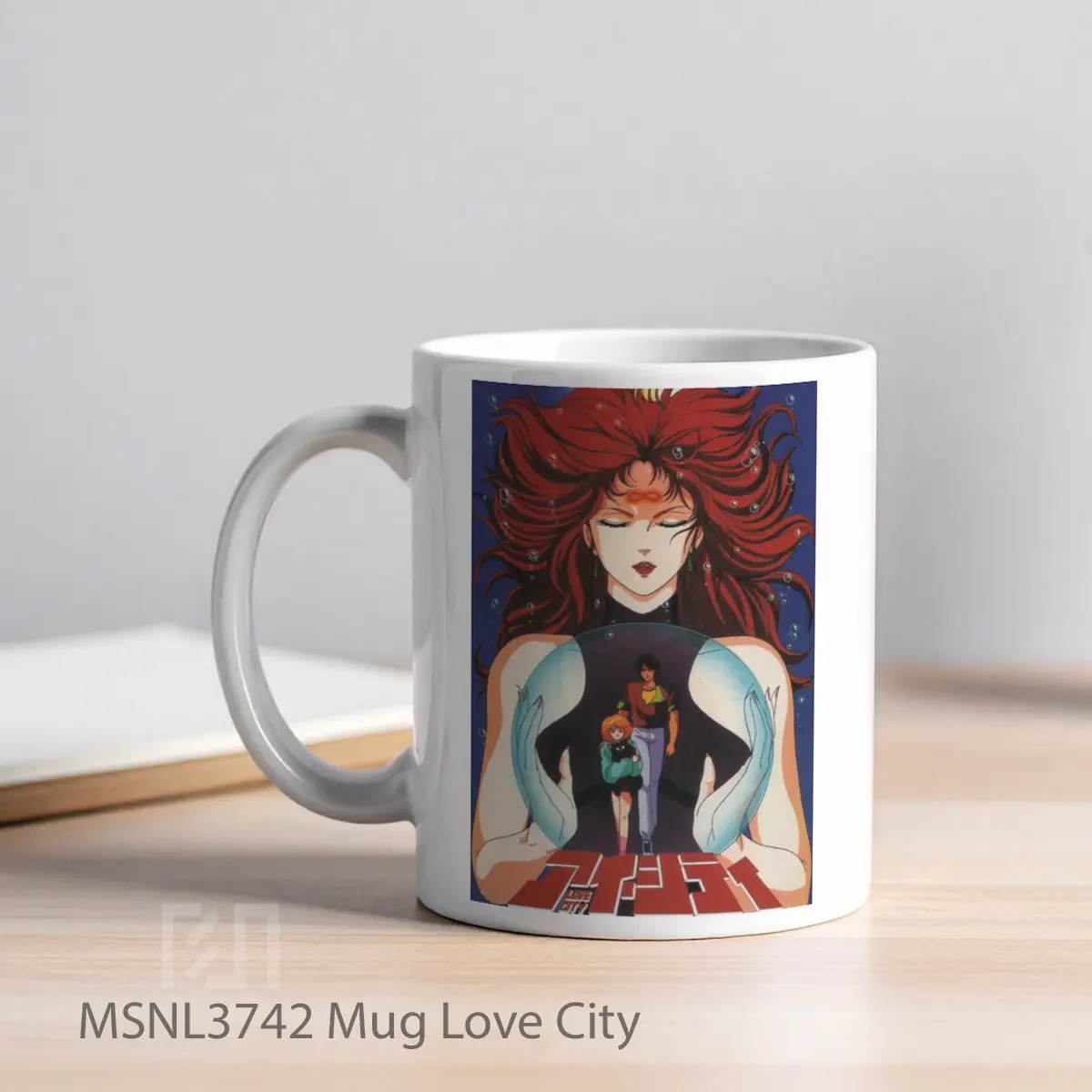 Mug Love City Gelas Keramik Tema Film MSNL3742 - Tampak Kiri