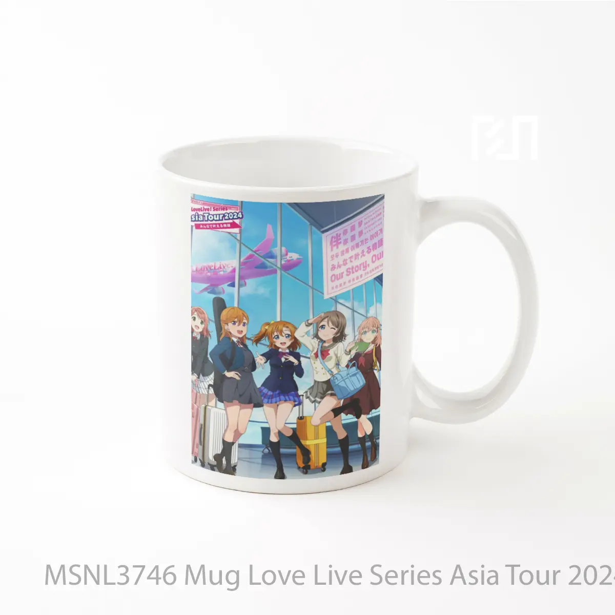 Mug Love Live Series Asia Tour 2024 Minna De Kanaeru Monogatari Gelas Keramik Tema Film MSNL3746