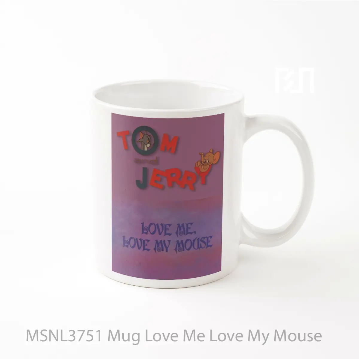 Mug Love Me Love My Mouse Gelas Keramik Tema Film MSNL3751