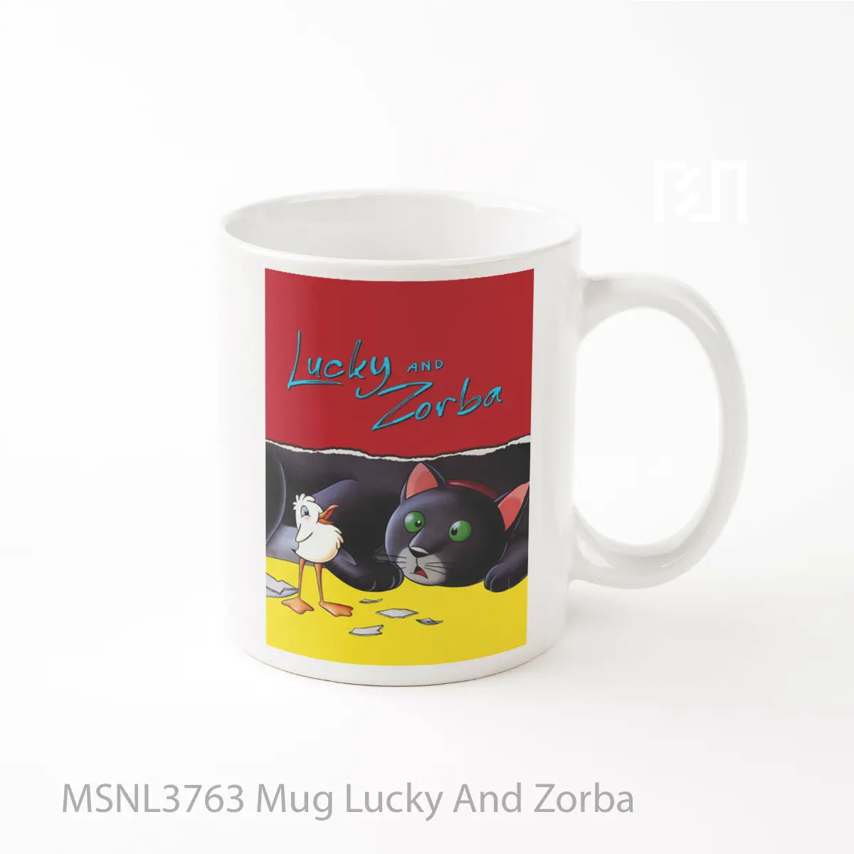 Mug Lucky And Zorba Gelas Keramik Tema Film MSNL3763