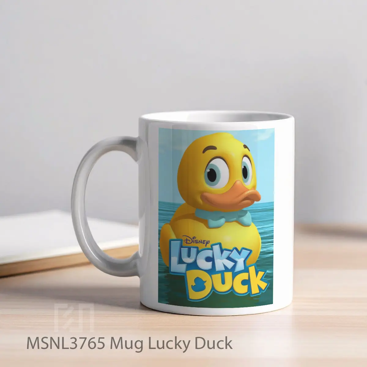Mug Lucky Duck Gelas Keramik Tema Film MSNL3765 - Tampak Kiri