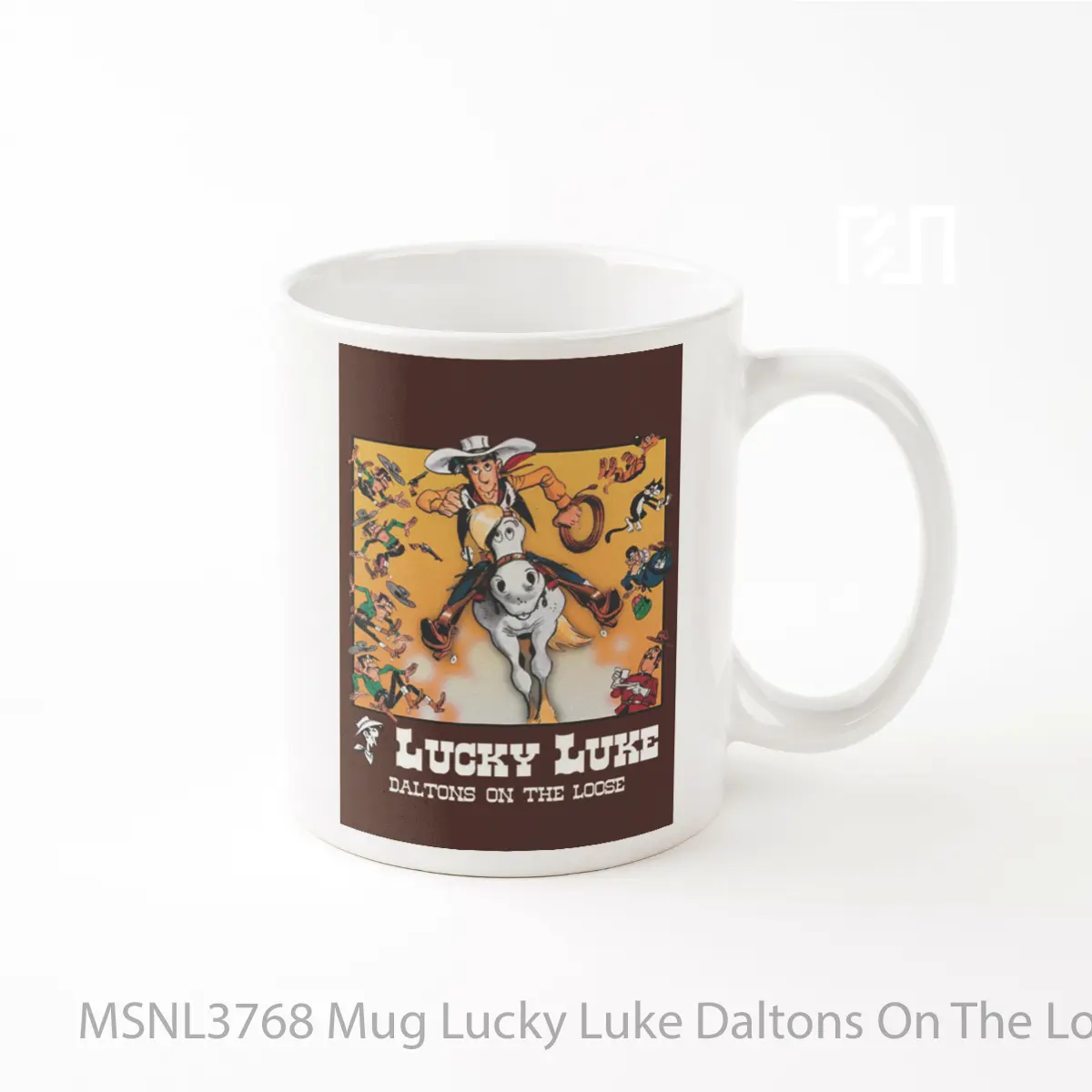 Mug Lucky Luke Daltons On The Loose Gelas Keramik Tema Film MSNL3768