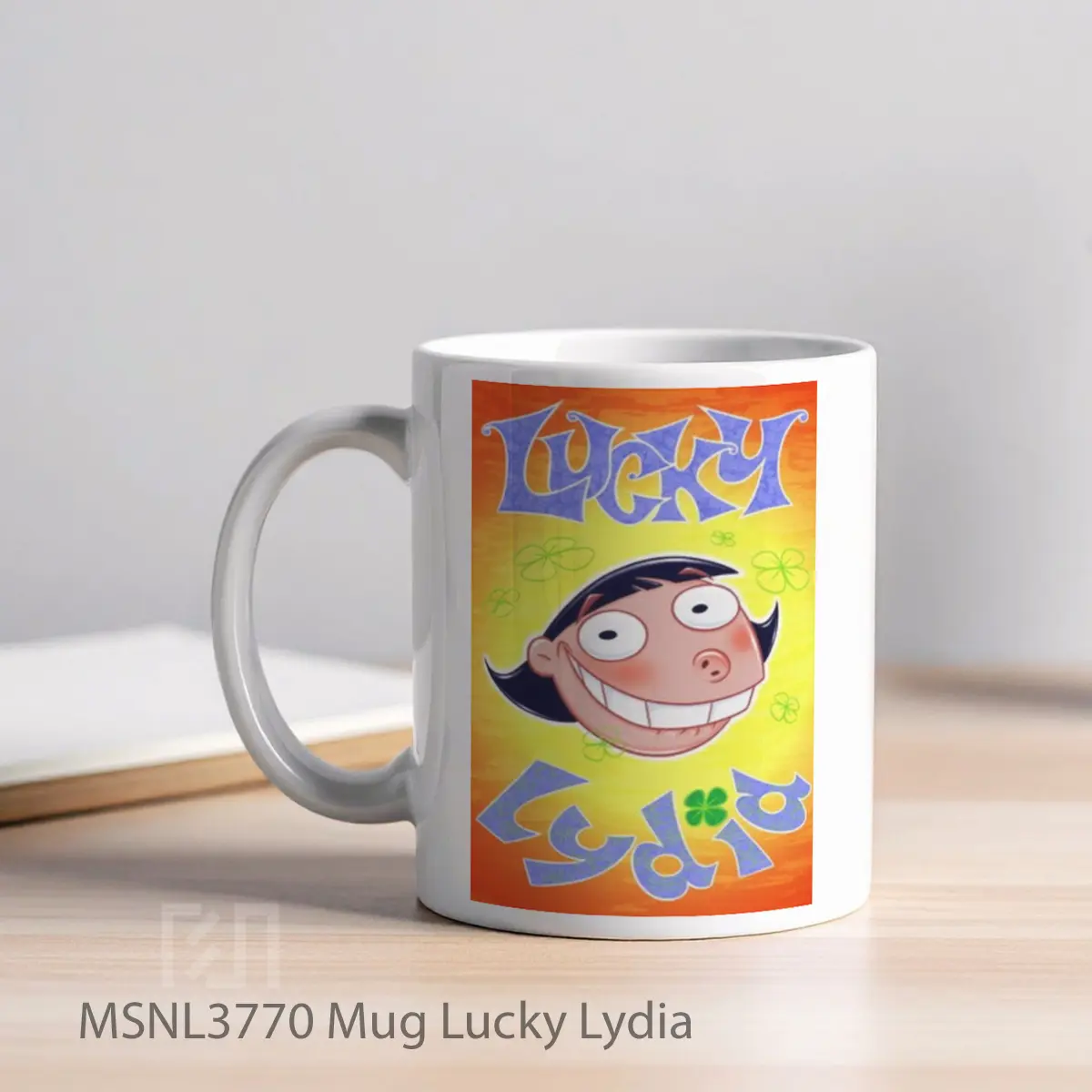 Mug Lucky Lydia Gelas Keramik Tema Film MSNL3770 - Tampak Kiri