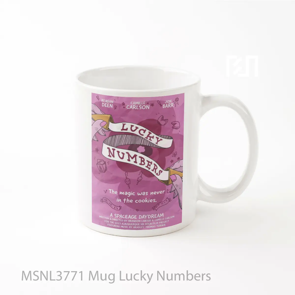 Mug Lucky Numbers Gelas Keramik Tema Film MSNL3771