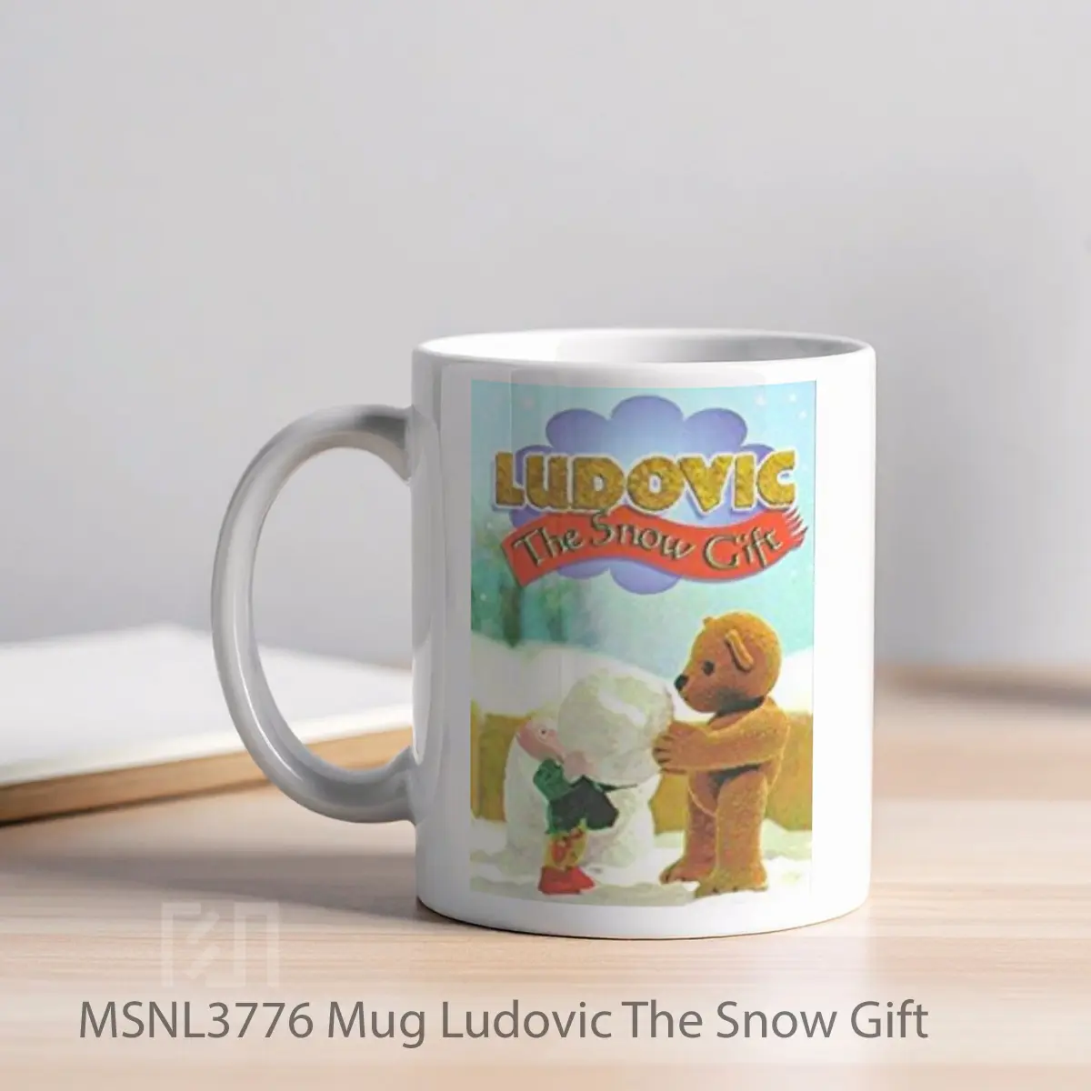 Mug Ludovic The Snow Gift Gelas Keramik Tema Film MSNL3776 - Tampak Kiri