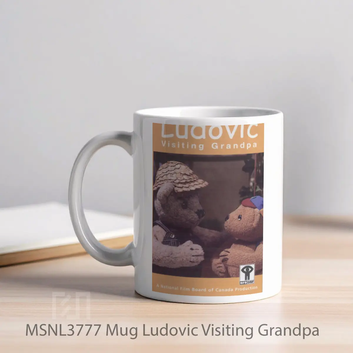 Mug Ludovic Visiting Grandpa Gelas Keramik Tema Film MSNL3777 - Tampak Kiri