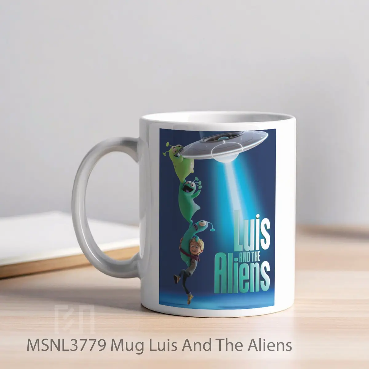 Mug Luis And The Aliens Gelas Keramik Tema Film MSNL3779 - Tampak Kiri
