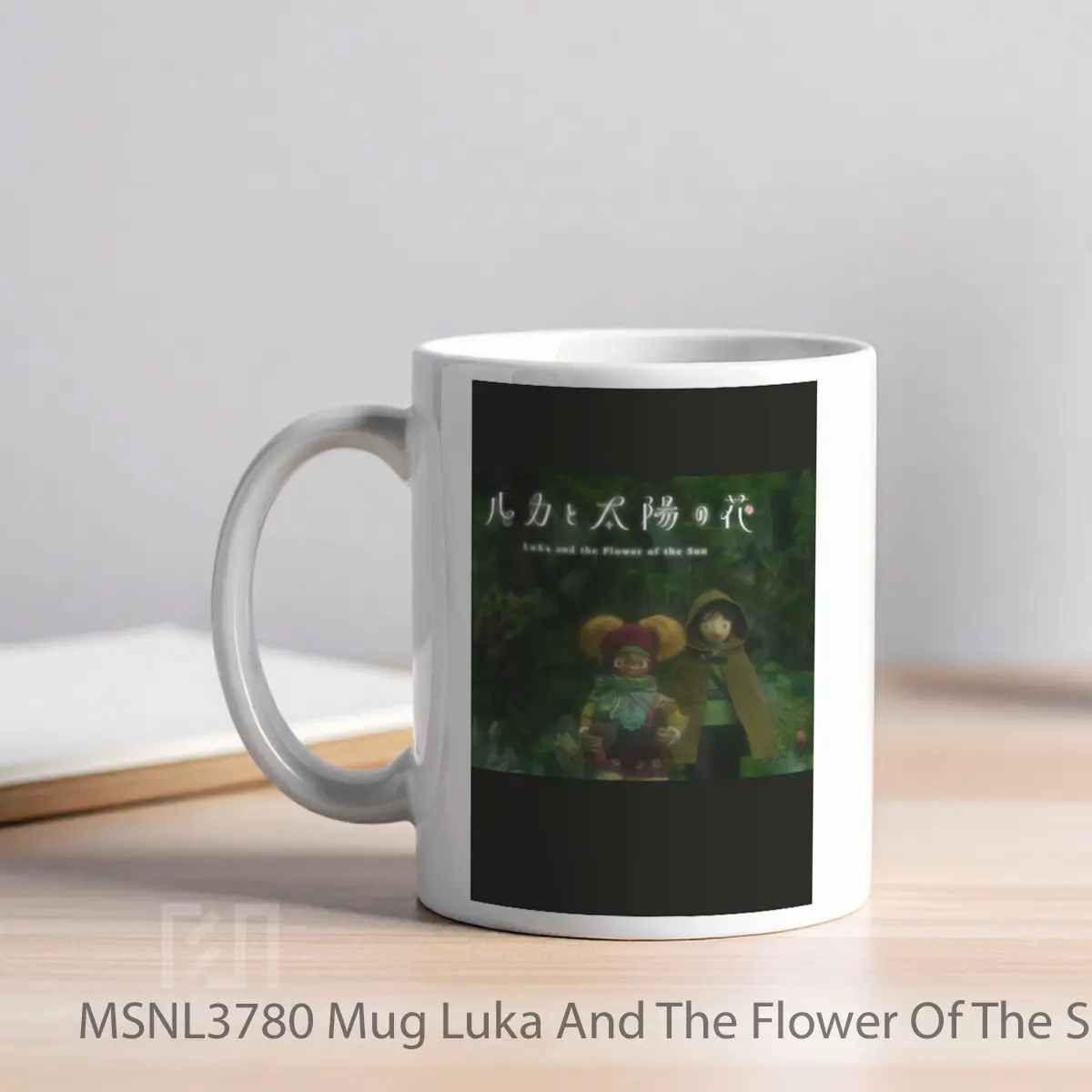 Mug Luka And The Flower Of The Sun Gelas Keramik Tema Film MSNL3780 - Tampak Kiri