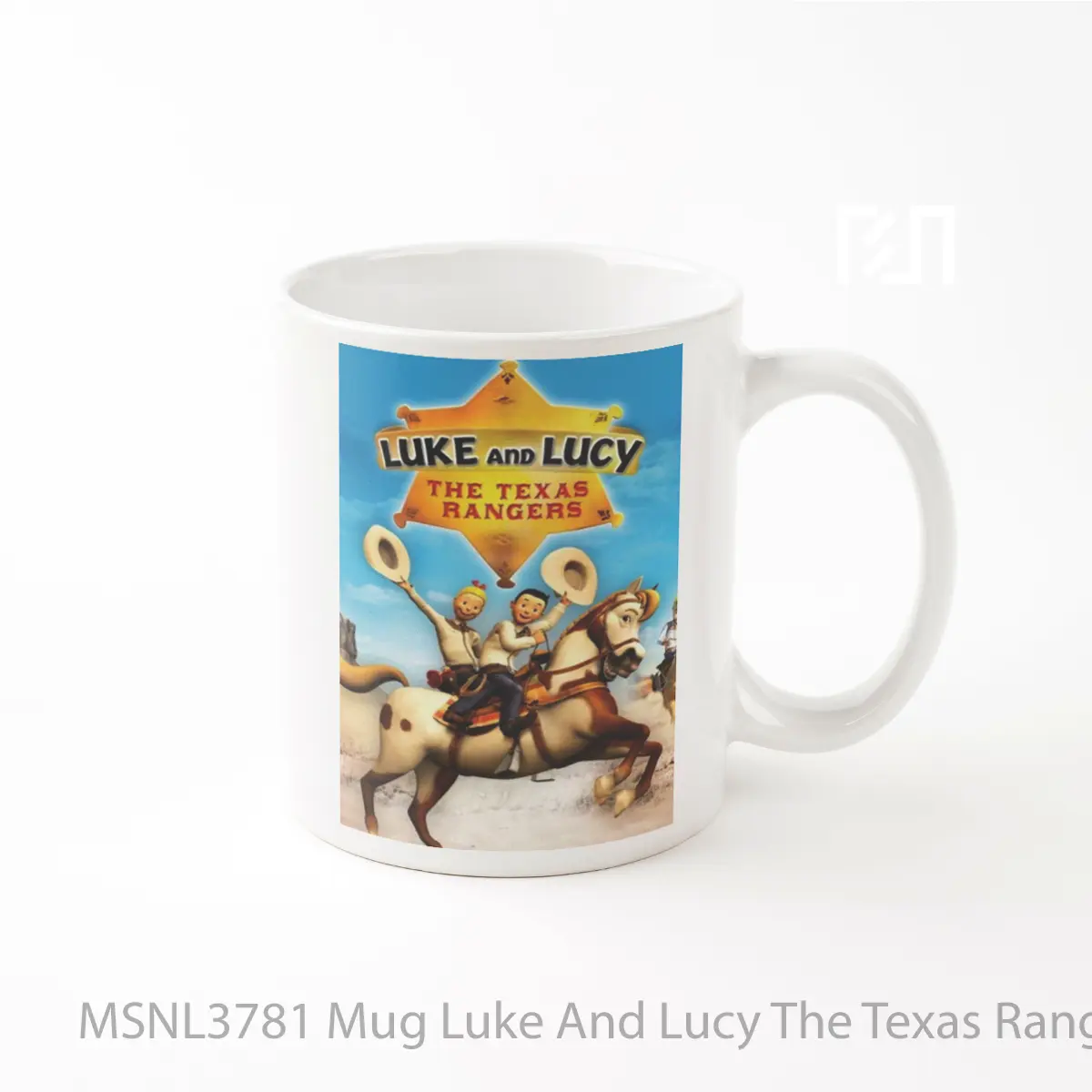 Mug Luke And Lucy The Texas Rangers Gelas Keramik Tema Film MSNL3781