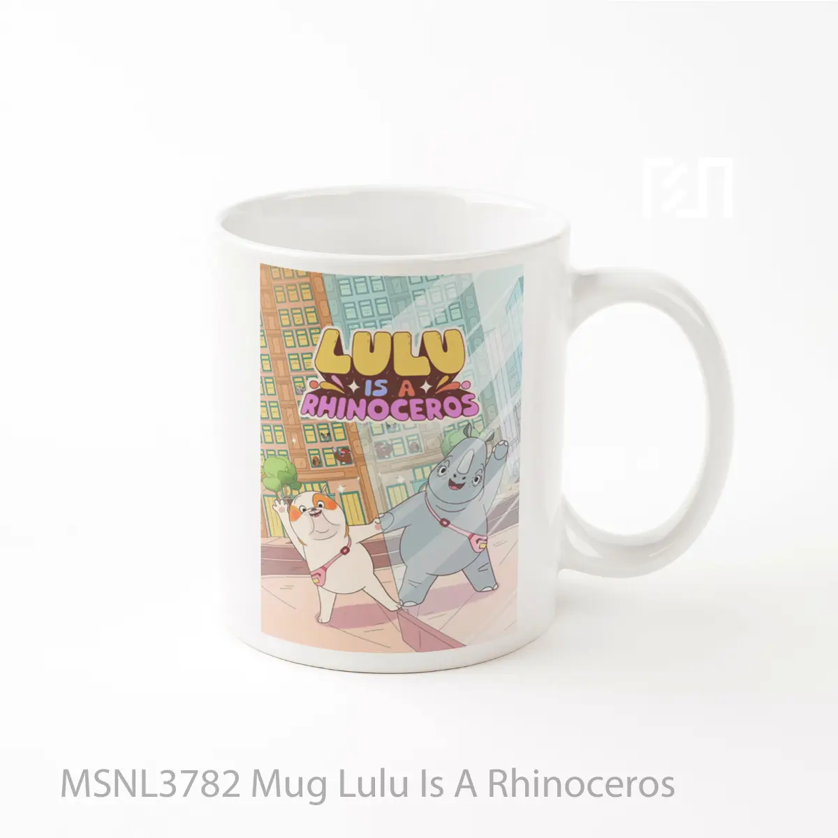 Mug Lulu Is A Rhinoceros Gelas Keramik Tema Film MSNL3782