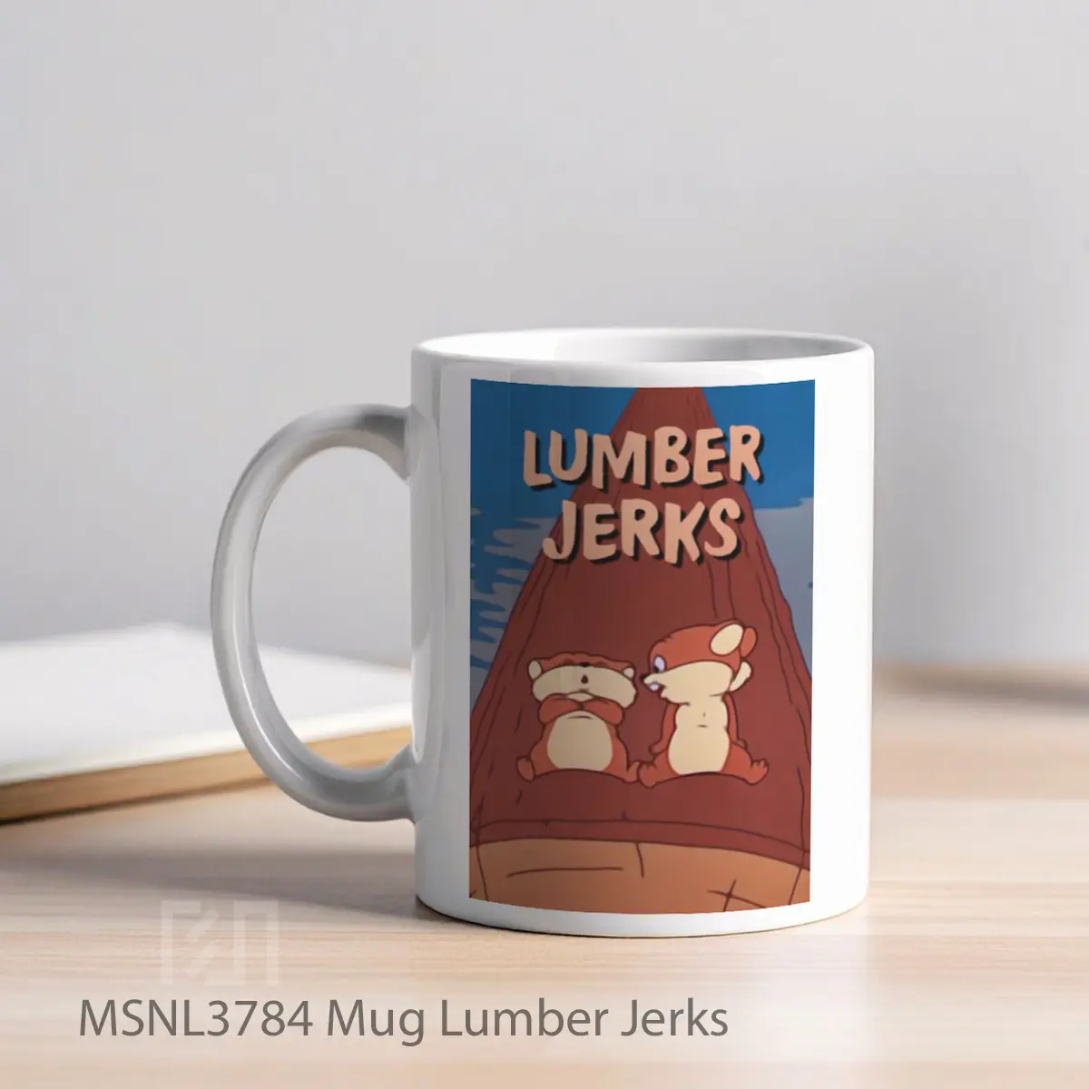 Mug Lumber Jerks Gelas Keramik Tema Film MSNL3784 - Tampak Kiri