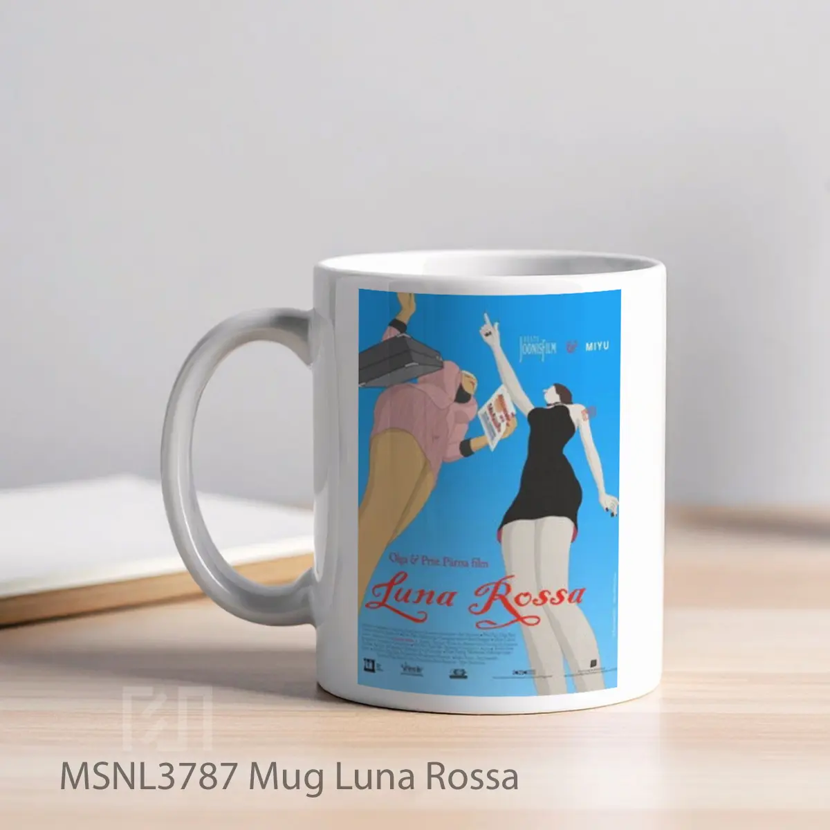 Mug Luna Rossa Gelas Keramik Tema Film MSNL3787 - Tampak Kiri