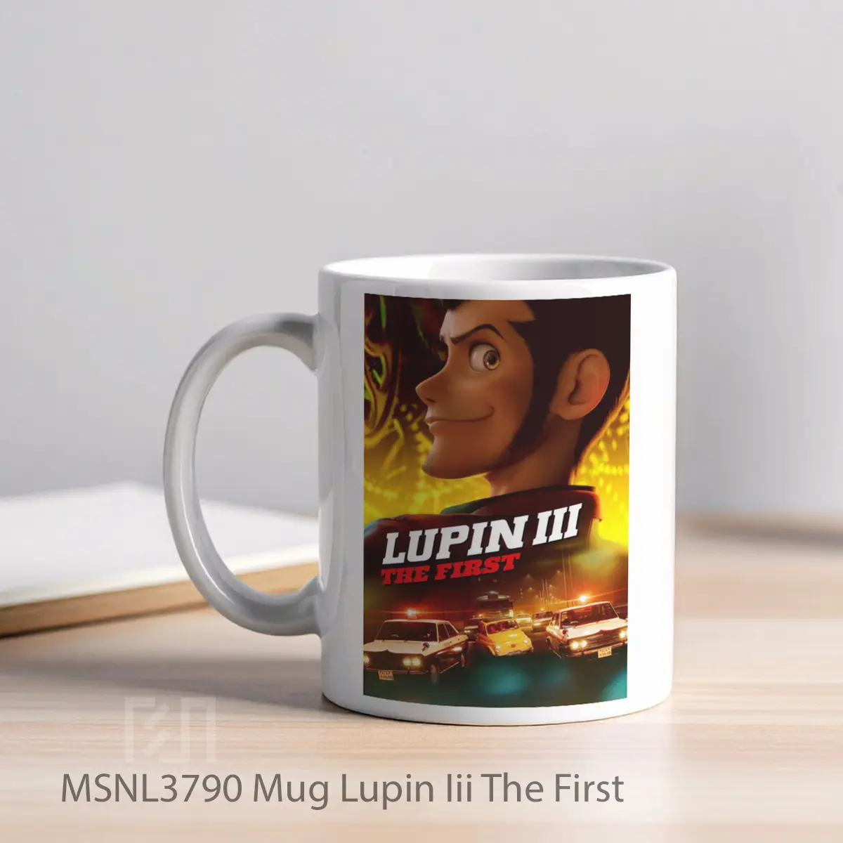 Mug Lupin Iii The First Gelas Keramik Tema Film MSNL3790 - Tampak Kiri