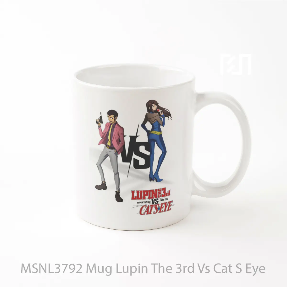Mug Lupin The 3rd Vs Cat S Eye Gelas Keramik Tema Film MSNL3792
