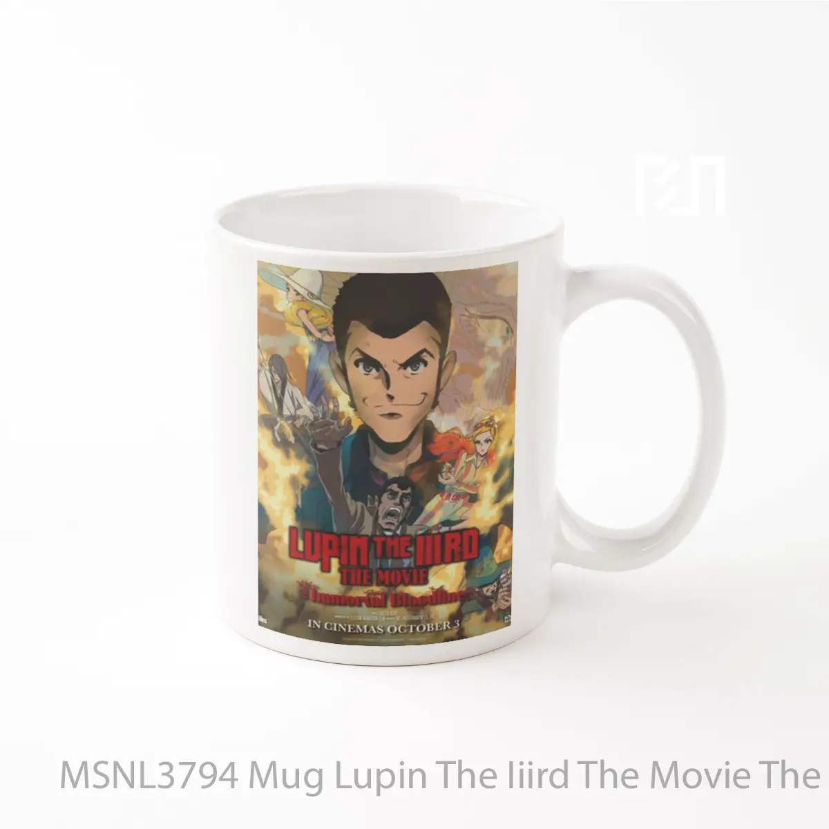 Mug Lupin The Iiird The Movie The Immortal Bloodline Gelas Keramik Tema Film MSNL3794
