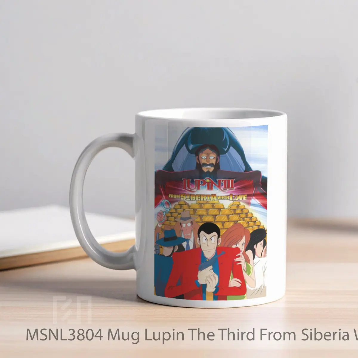 Mug Lupin The Third From Siberia With Love Gelas Keramik Tema Film MSNL3804 - Tampak Kiri