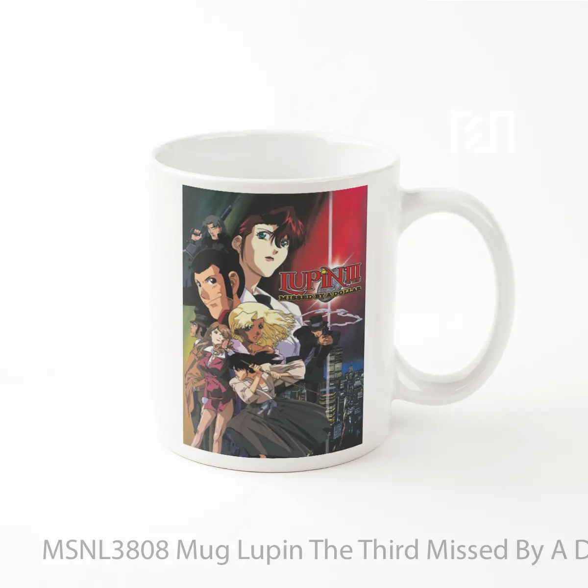 Mug Lupin The Third Missed By A Dollar Gelas Keramik Tema Film MSNL3808