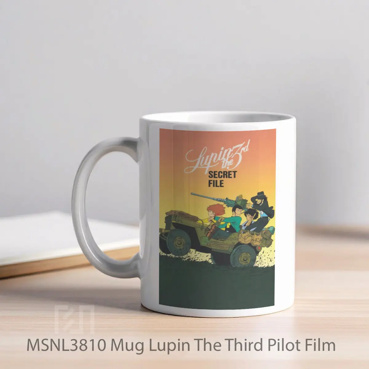 Mug Lupin The Third Pilot Film Gelas Keramik Tema Film MSNL3810 - Tampak Kiri